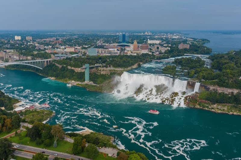 Vista sulle Cascate del Niagara dalla Skylon Tower